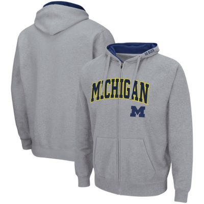 NCAA ed Michigan Wolverines Arch & Logo 3.0 Full-Zip Hoodie