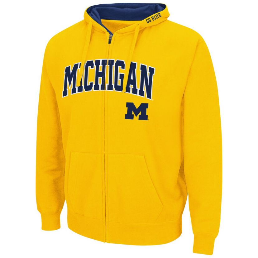 NCAA Michigan Wolverines Arch & Logo 3.0 Full-Zip Hoodie