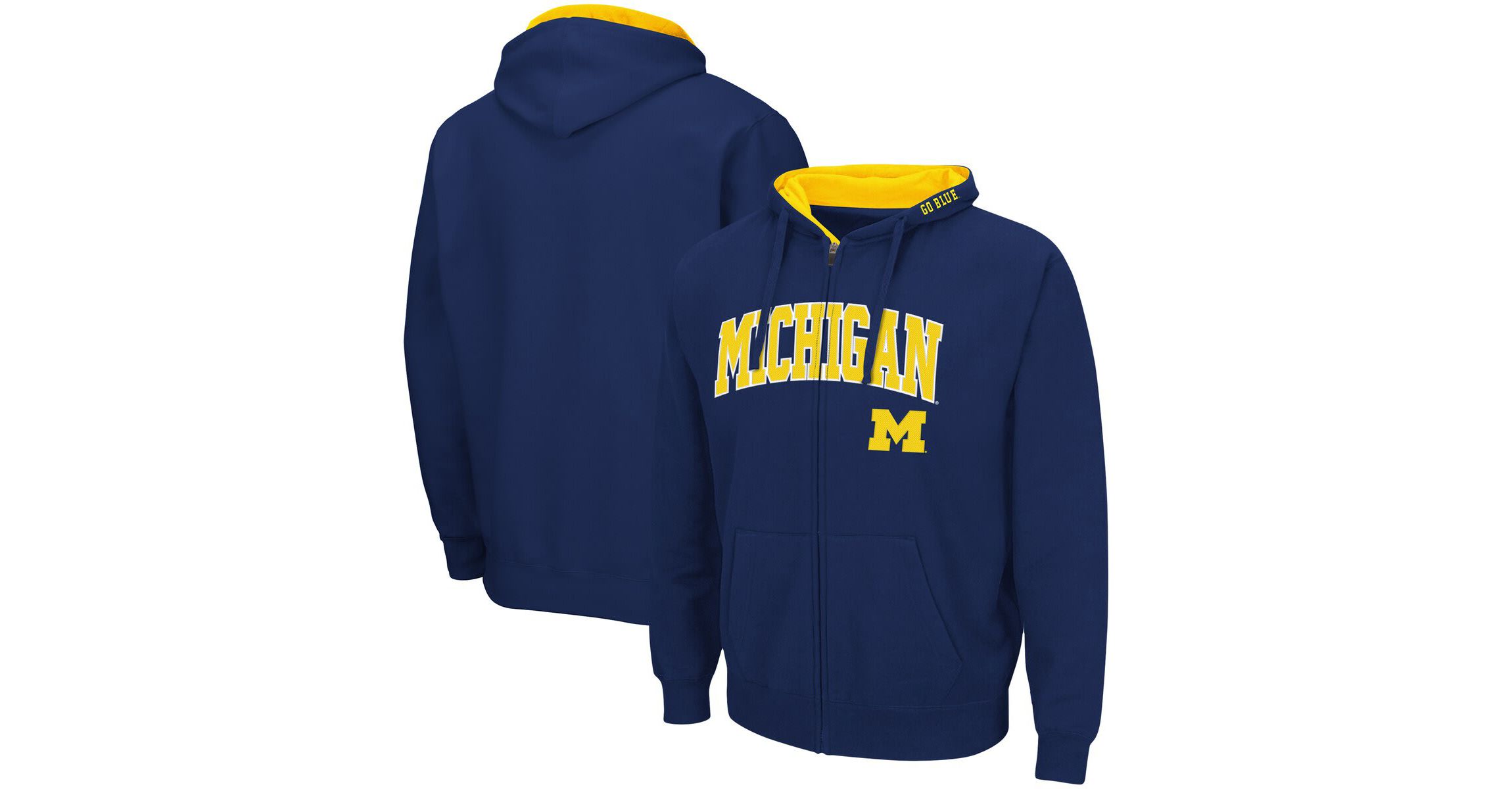 NCAA Michigan Wolverines Arch & Logo 3.0 Full-Zip Hoodie