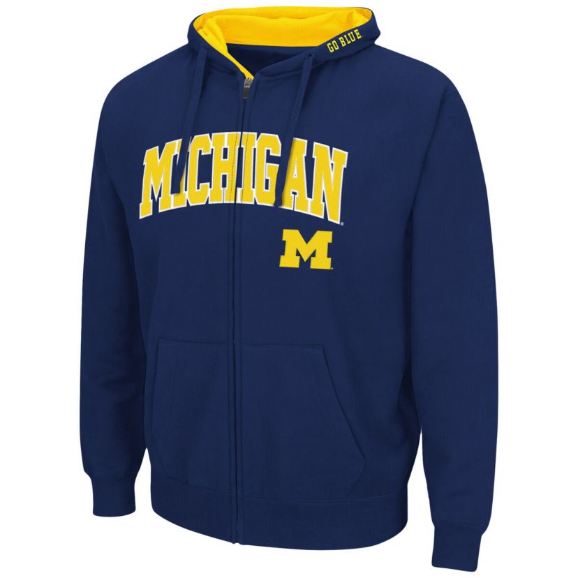 NCAA Michigan Wolverines Arch & Logo 3.0 Full-Zip Hoodie