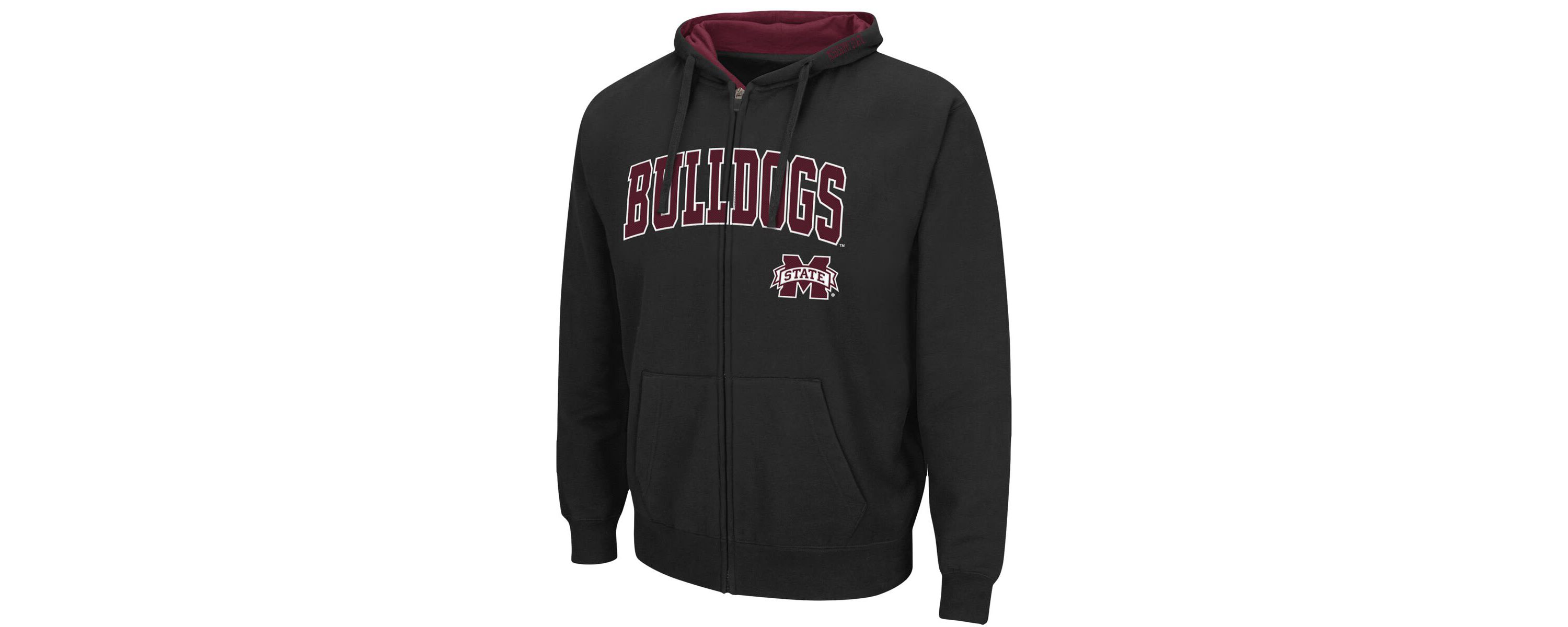 NCAA Mississippi State Bulldogs Arch & Logo 3.0 Full-Zip Hoodie