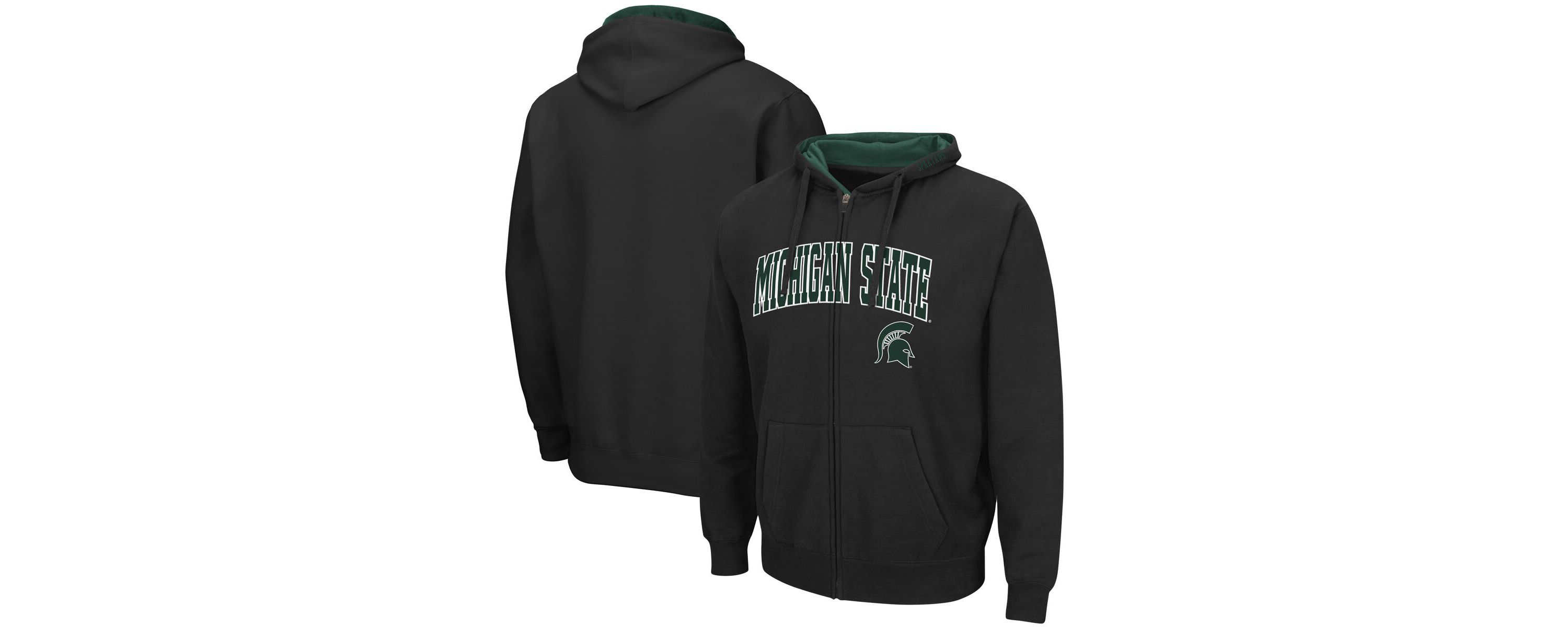 NCAA Michigan State Spartans Arch & Logo 3.0 Full-Zip Hoodie