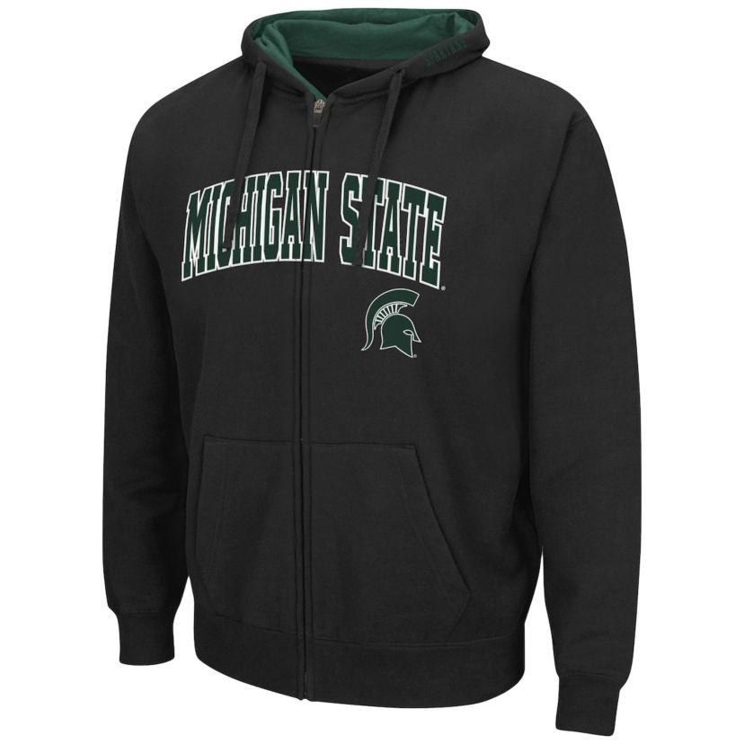 NCAA Michigan State Spartans Arch & Logo 3.0 Full-Zip Hoodie