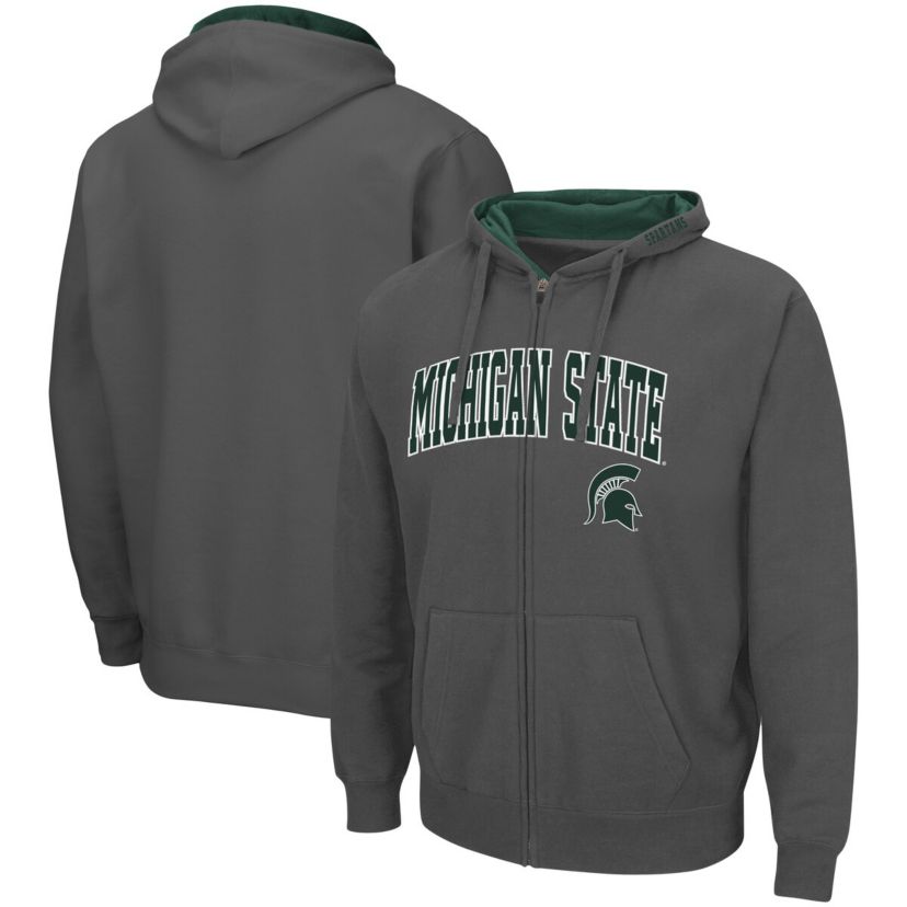 NCAA Michigan State Spartans Arch & Logo 3.0 Full-Zip Hoodie