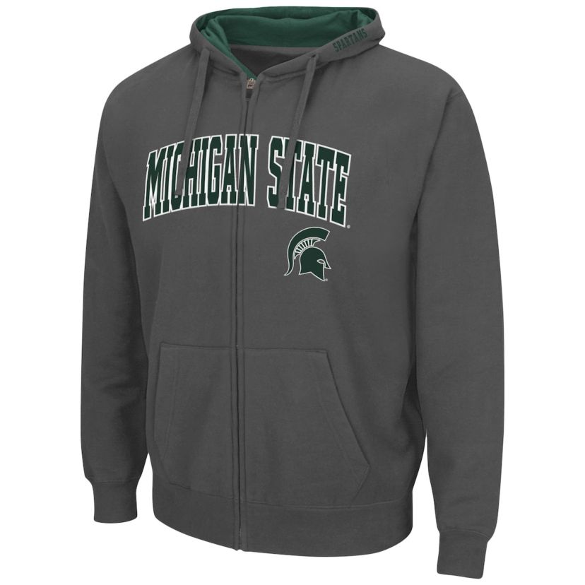 NCAA Michigan State Spartans Arch & Logo 3.0 Full-Zip Hoodie