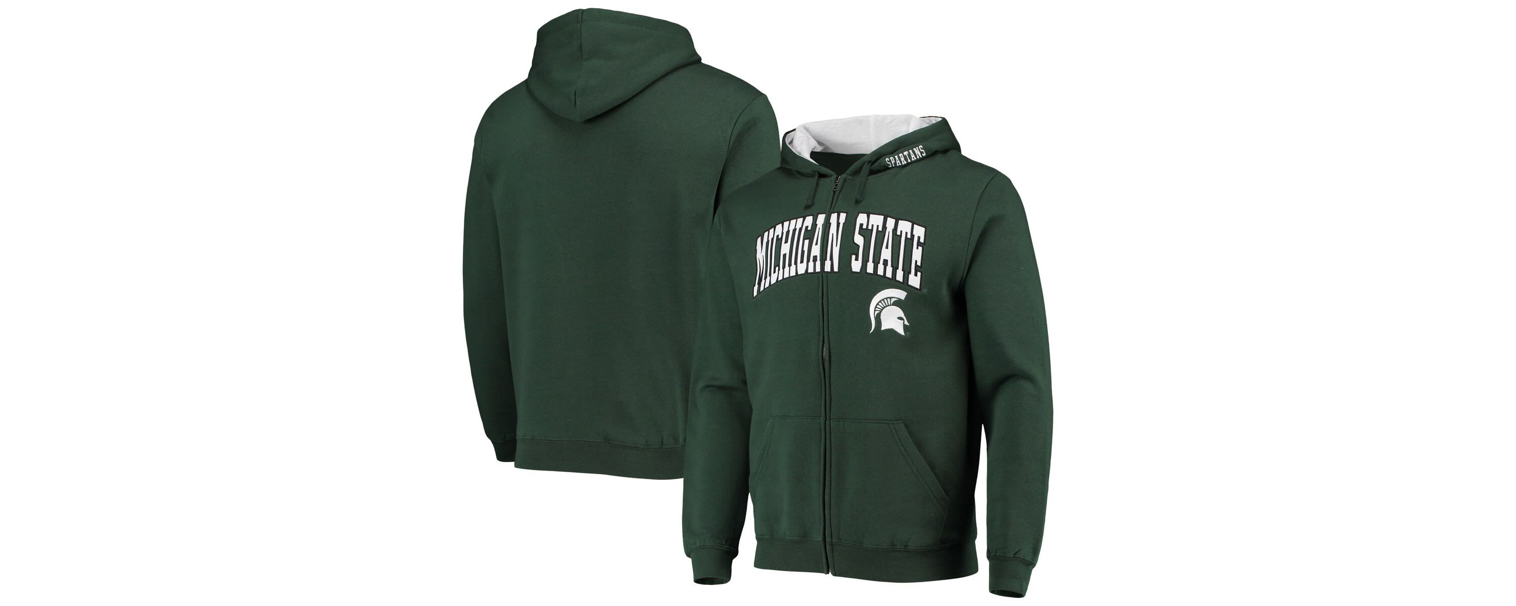 NCAA Michigan State Spartans Arch & Logo 3.0 Full-Zip Hoodie