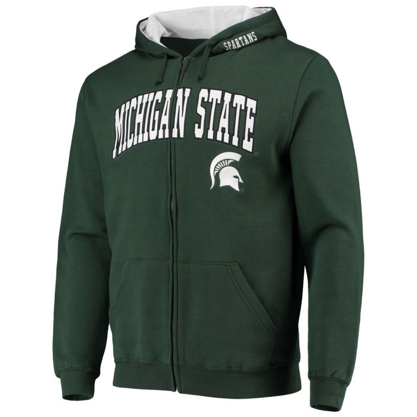 NCAA Michigan State Spartans Arch & Logo 3.0 Full-Zip Hoodie