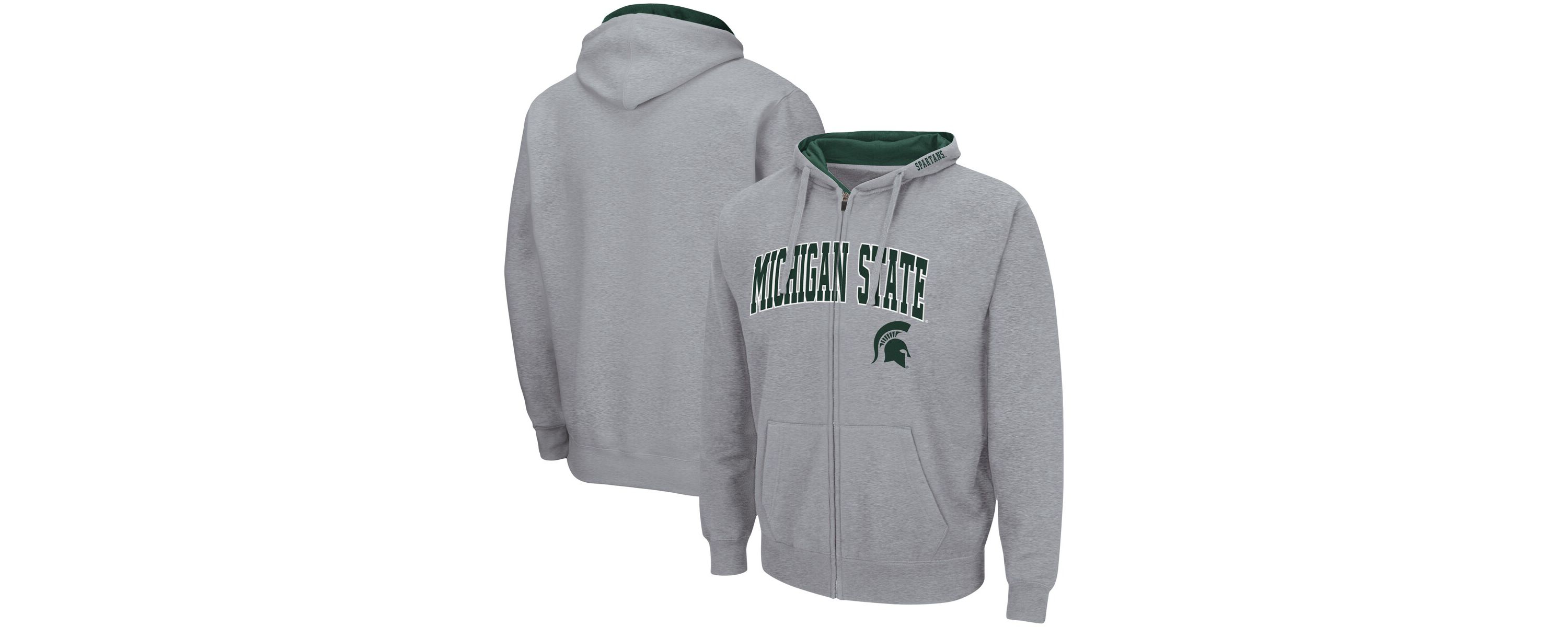 NCAA ed Michigan State Spartans Arch & Logo 3.0 Full-Zip Hoodie