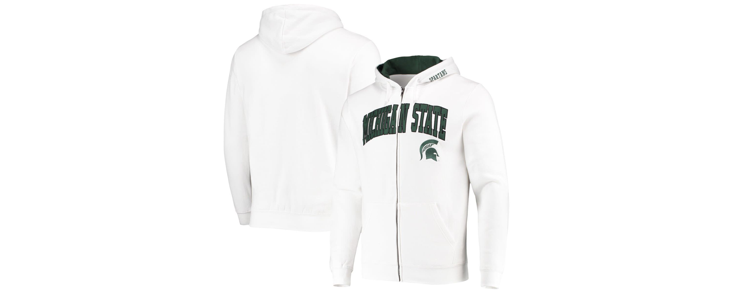NCAA Michigan State Spartans Arch & Logo 3.0 Full-Zip Hoodie