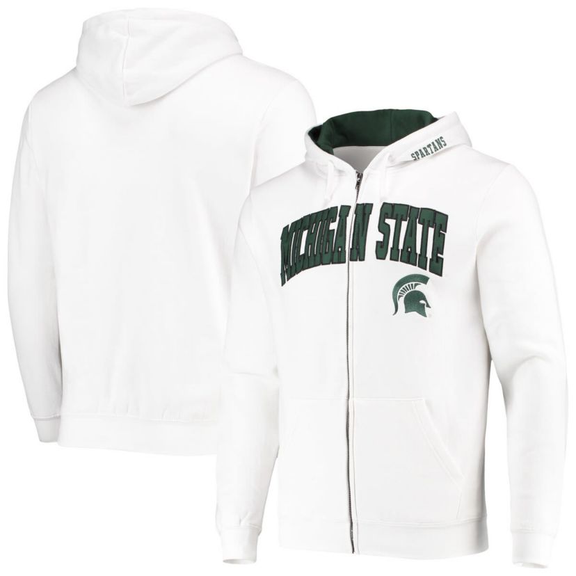 NCAA Michigan State Spartans Arch & Logo 3.0 Full-Zip Hoodie