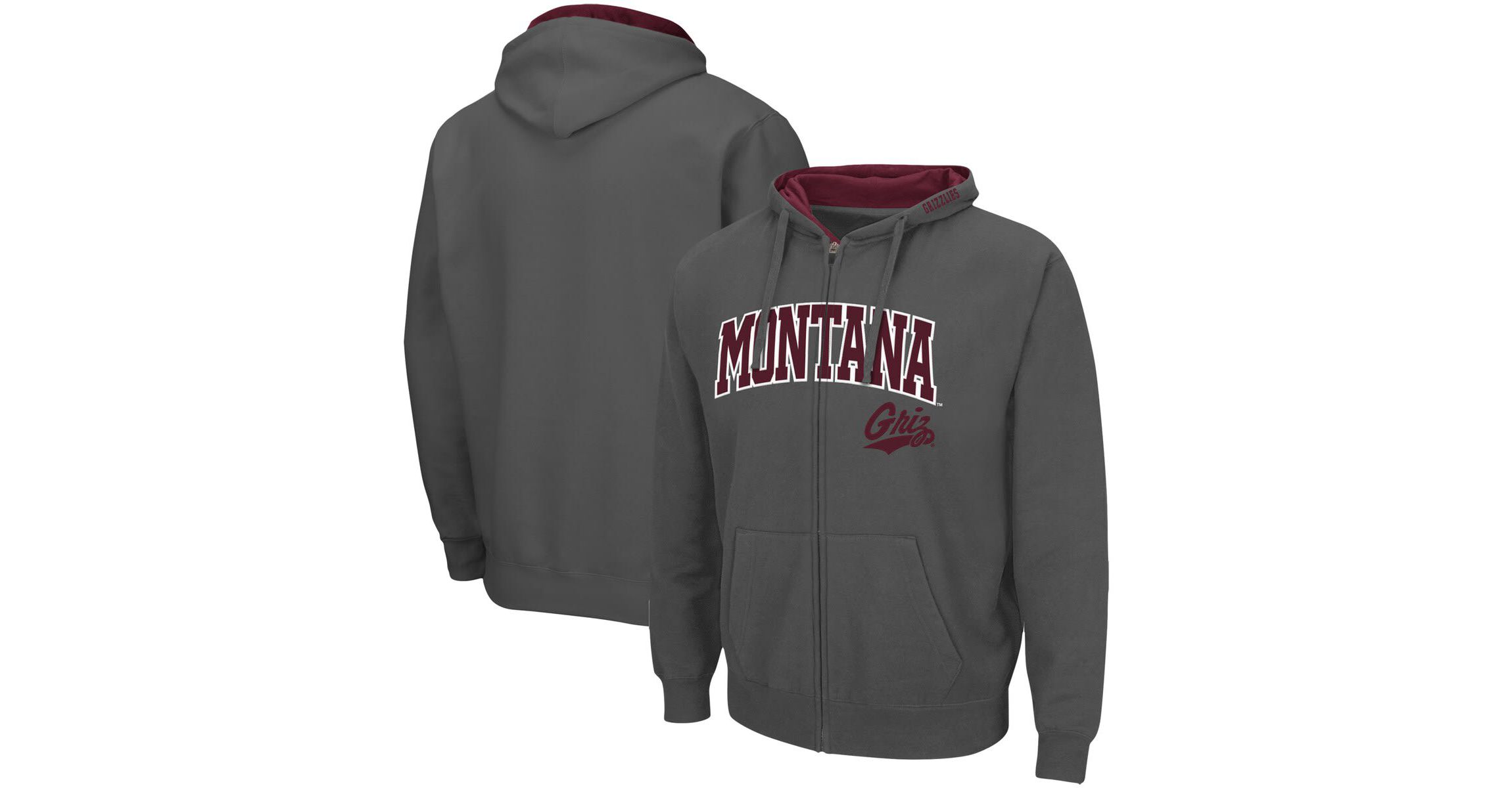 NCAA Montana Grizzlies Arch & Logo 3.0 Full-Zip Hoodie
