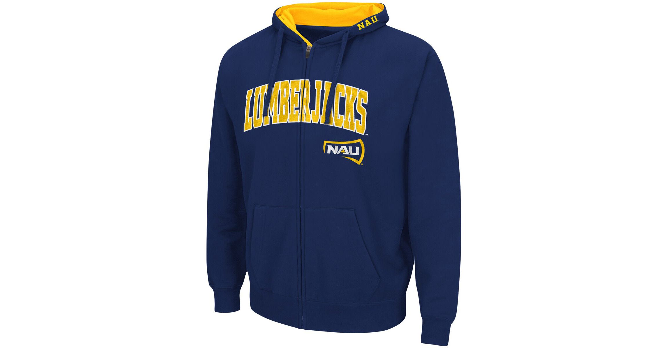 NCAA Northern Arizona Lumberjacks Arch & Logo 3.0 Full-Zip Hoodie