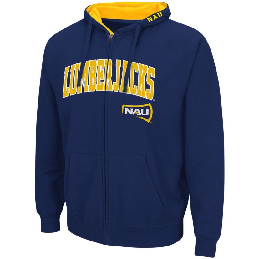 NCAA Northern Arizona Lumberjacks Arch & Logo 3.0 Full-Zip Hoodie
