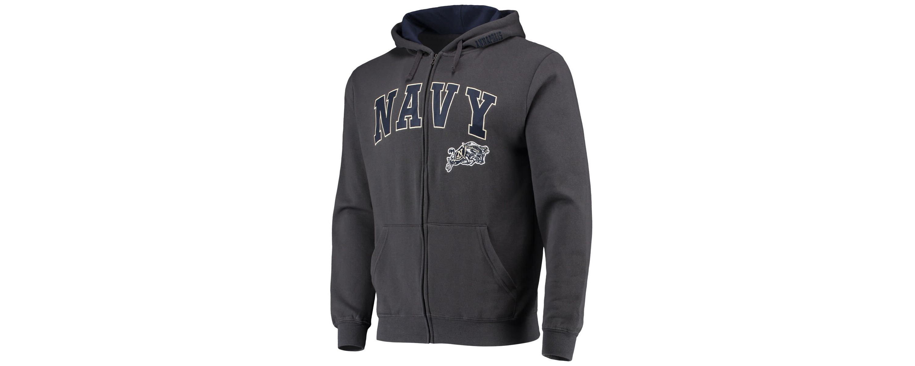 Navy Midshipmen NCAA Midshipmen Arch & Logo 3.0 Full-Zip Hoodie