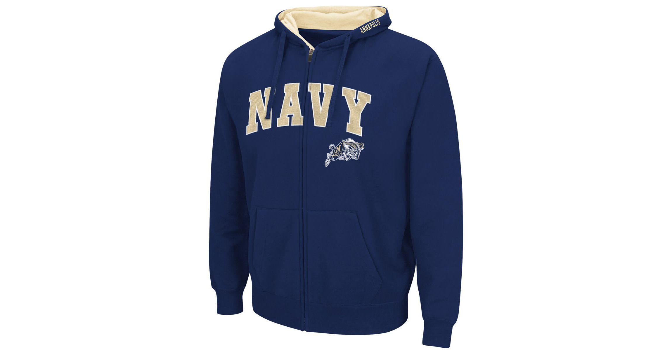 Navy Midshipmen NCAA Midshipmen Arch & Logo 3.0 Full-Zip Hoodie