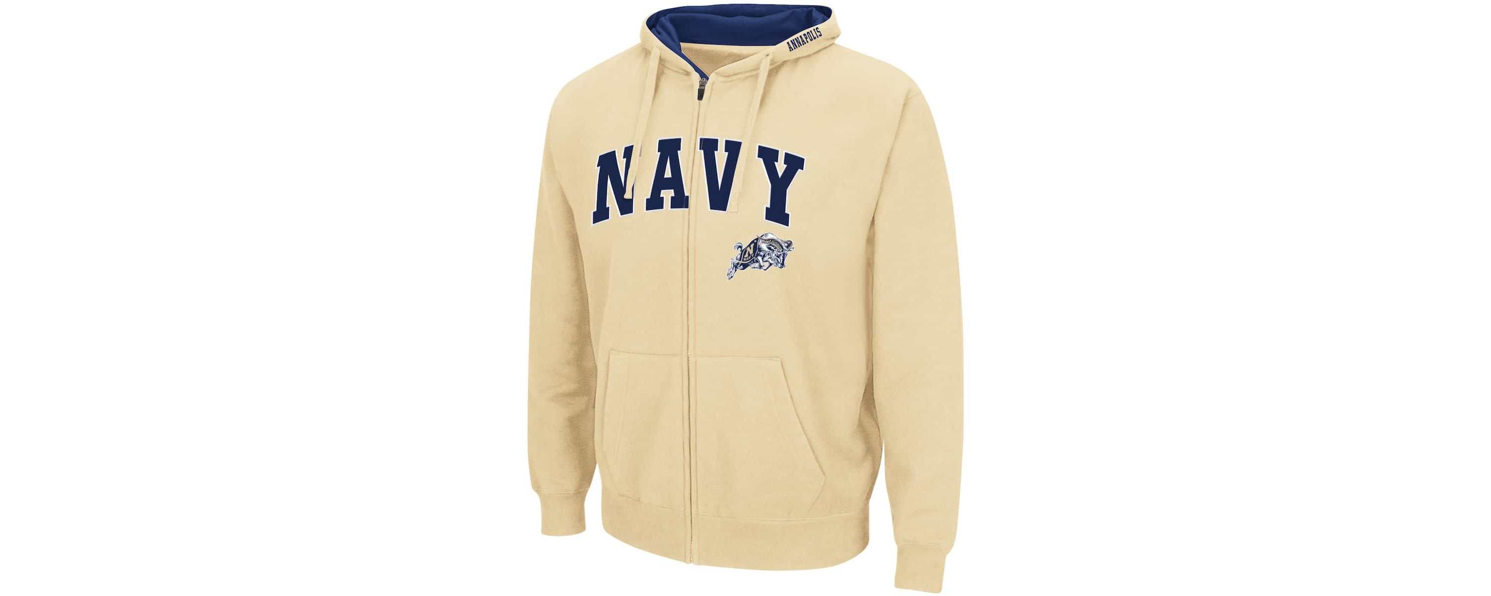 Navy Midshipmen NCAA Midshipmen Arch & Logo 3.0 Full-Zip Hoodie