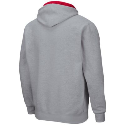 NCAA Heathered NC State Wolfpack Arch & Logo 3.0 Full-Zip Hoodie