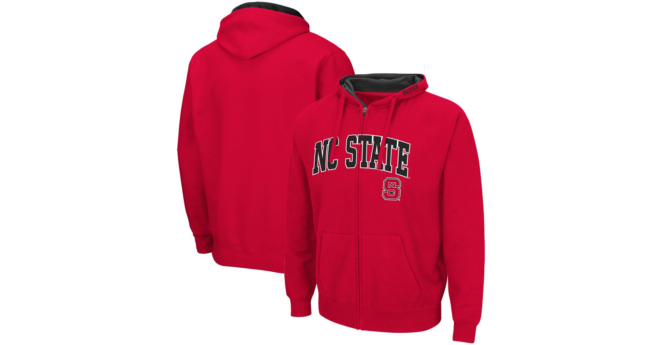 NCAA NC State Wolfpack Arch & Logo 3.0 Full-Zip Hoodie