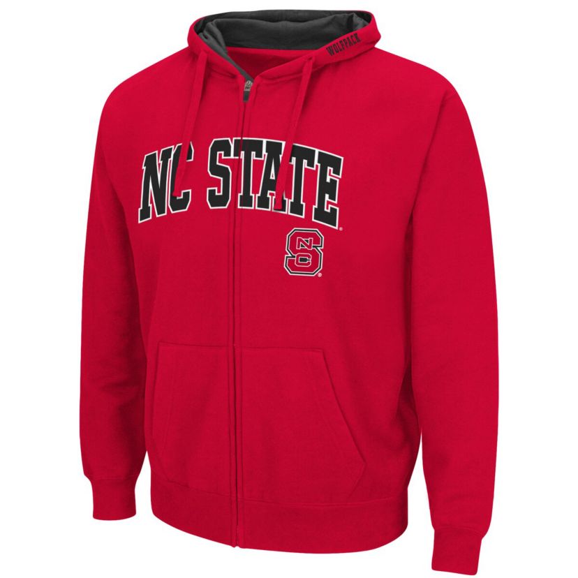 NCAA NC State Wolfpack Arch & Logo 3.0 Full-Zip Hoodie