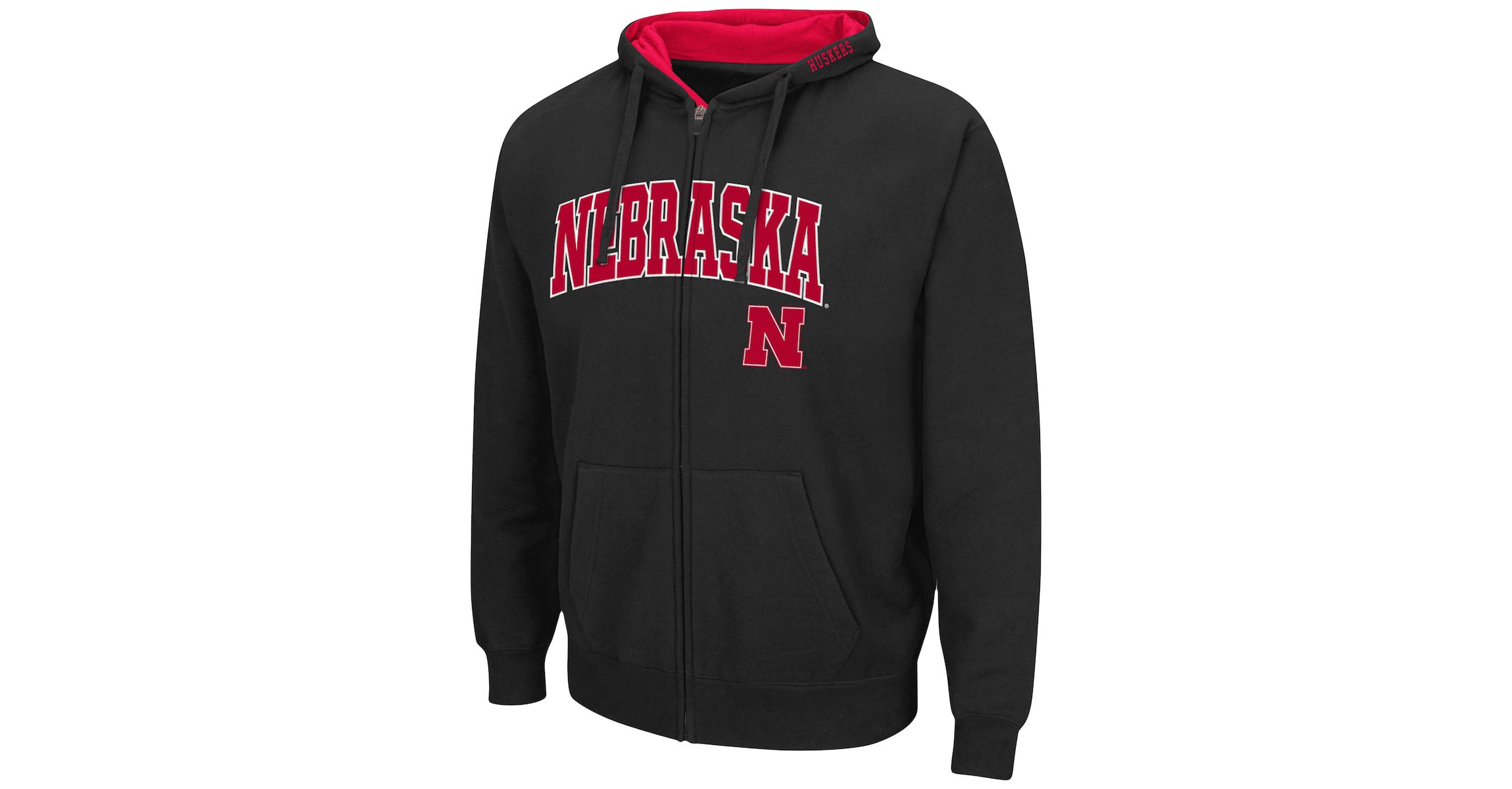 NCAA Nebraska Huskers Arch & Logo 3.0 Full-Zip Hoodie