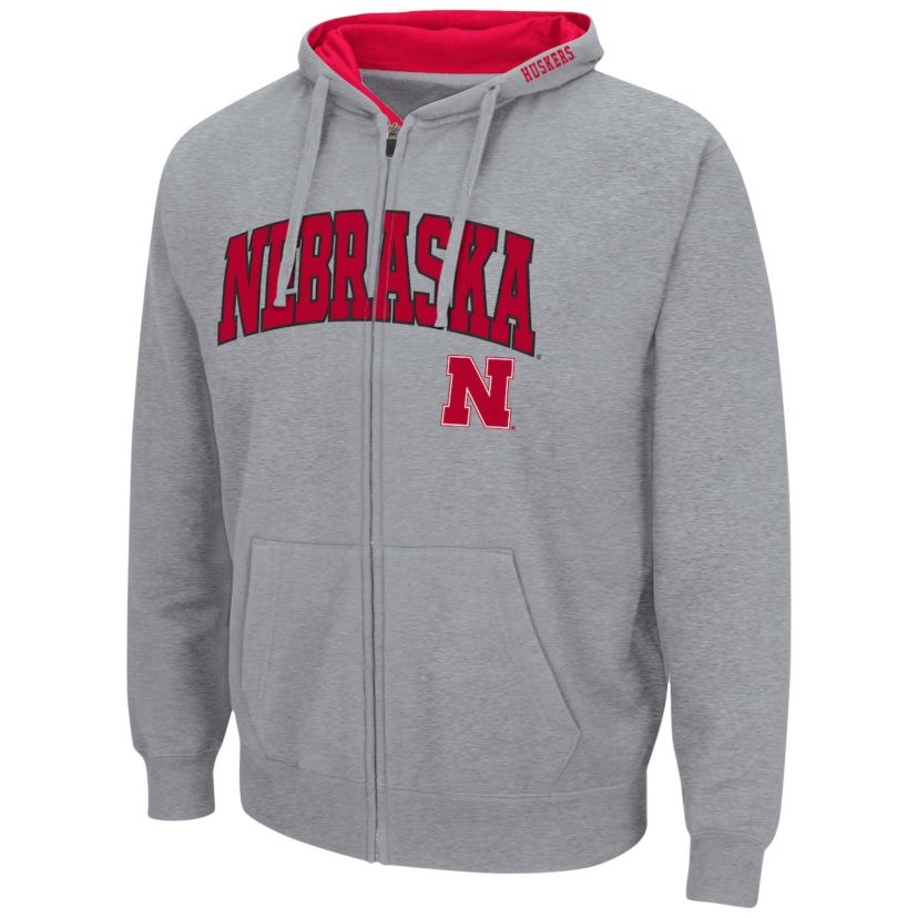 NCAA ed Nebraska Huskers Arch & Logo 3.0 Full-Zip Hoodie