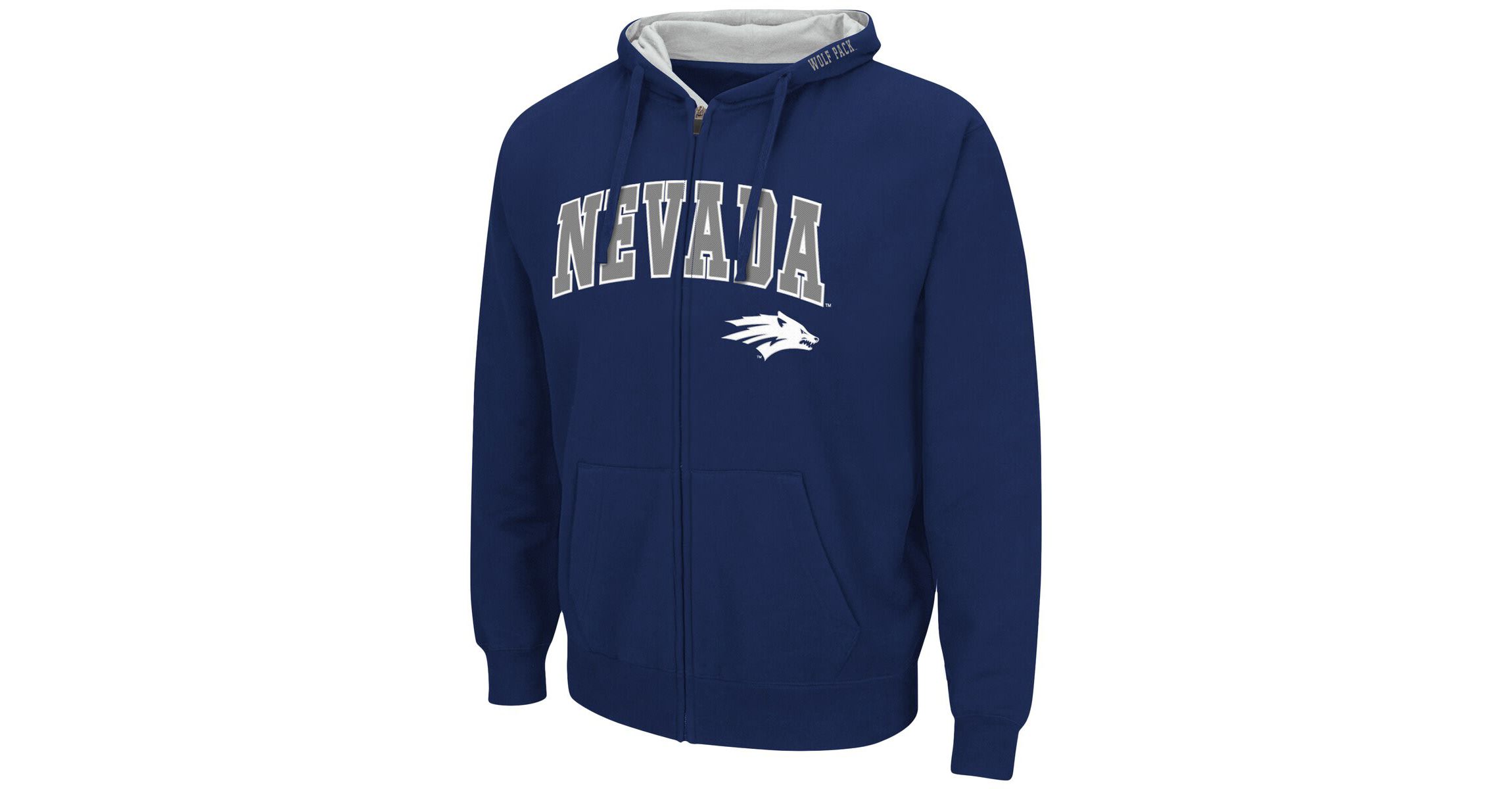 NCAA Nevada Wolf Pack Arch & Logo 3.0 Full-Zip Hoodie