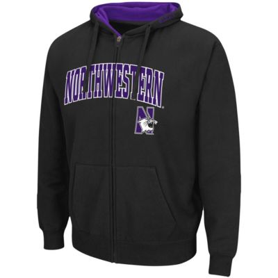 NCAA Northwestern Wildcats Arch & Logo 3.0 Full-Zip Hoodie