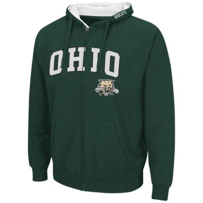 NCAA Ohio Bobcats Arch & Logo 3.0 Full-Zip Hoodie