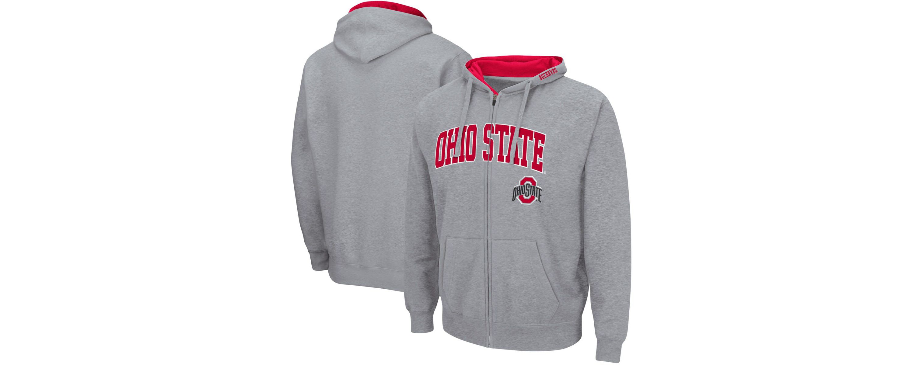 NCAA ed Ohio State Buckeyes Arch & Logo 3.0 Full-Zip Hoodie