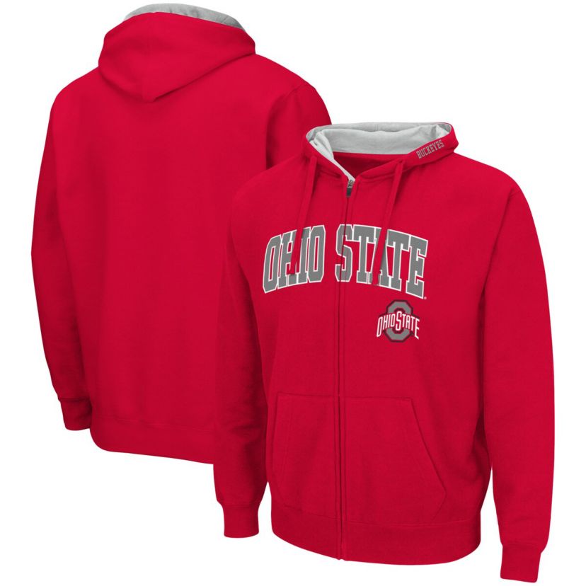 NCAA Ohio State Buckeyes Arch & Logo 3.0 Full-Zip Hoodie