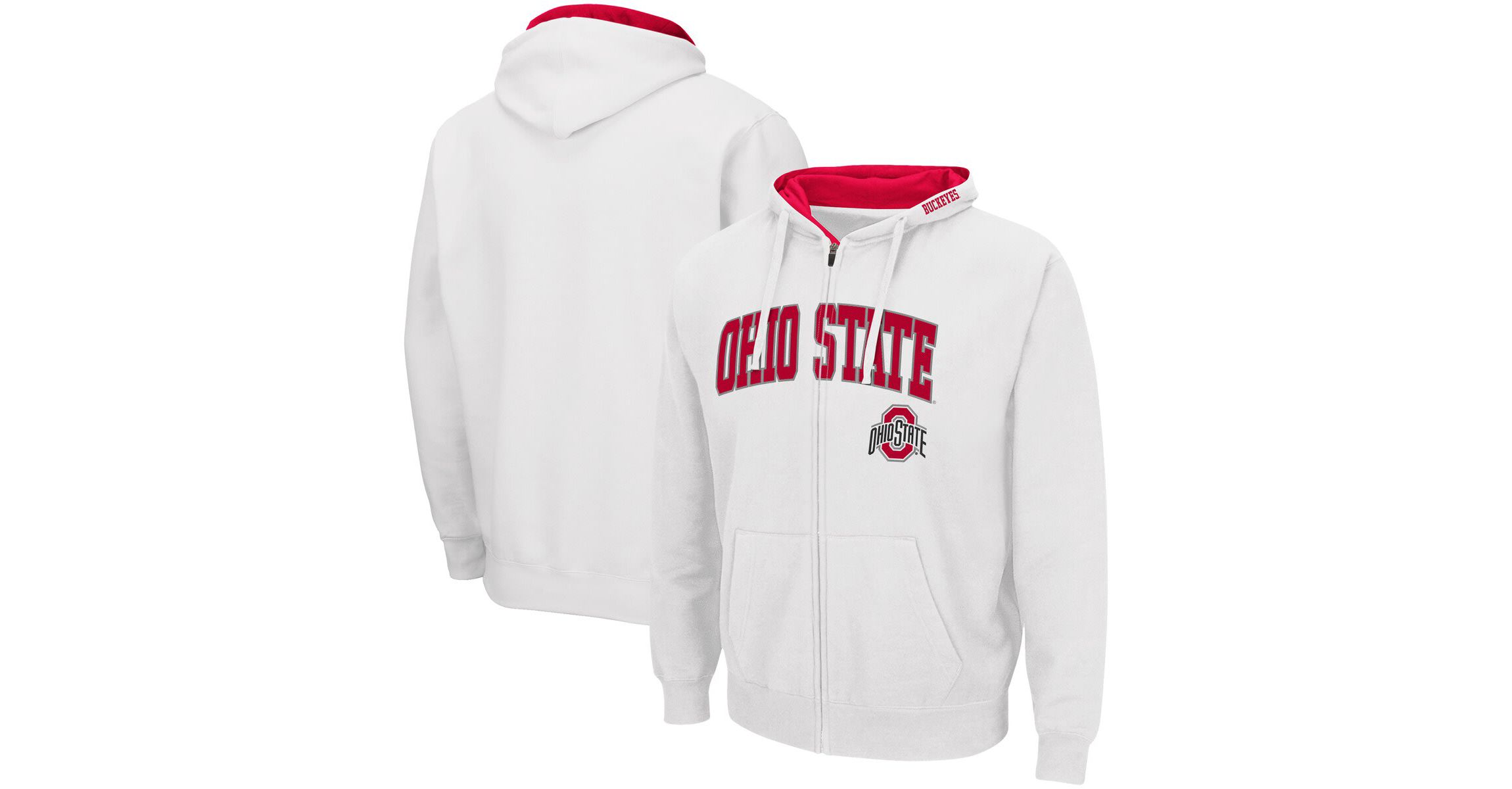 NCAA Ohio State Buckeyes Arch & Logo 3.0 Full-Zip Hoodie
