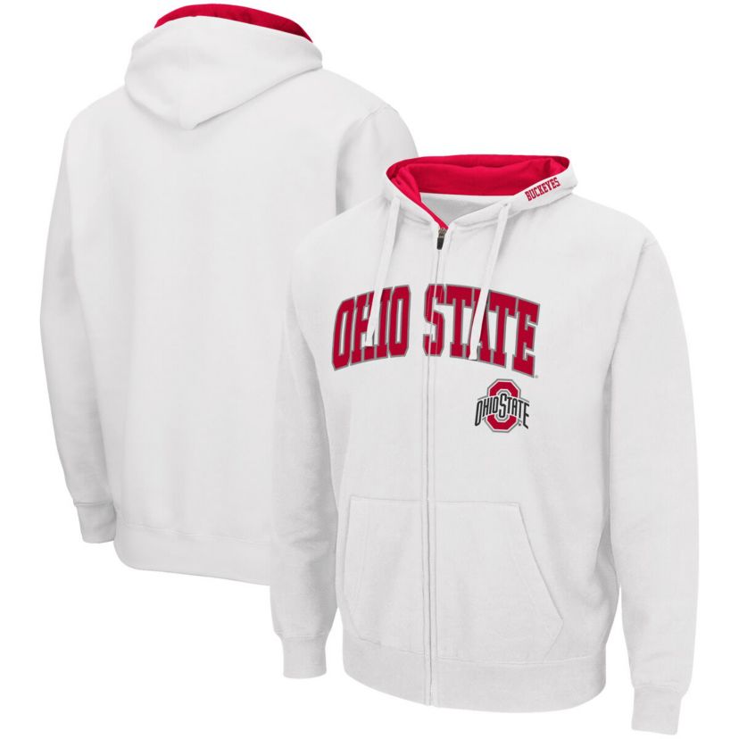 NCAA Ohio State Buckeyes Arch & Logo 3.0 Full-Zip Hoodie
