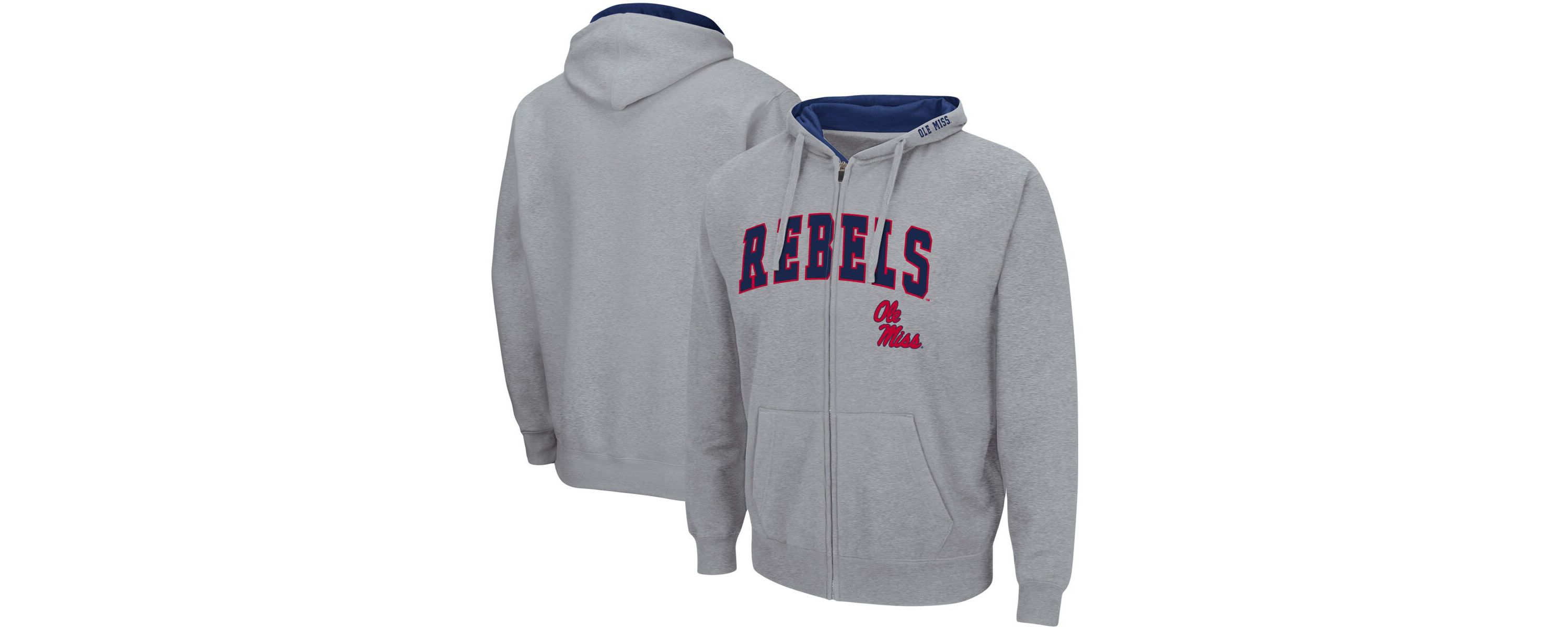 NCAA ed Ole Miss Rebels Arch & Logo 3.0 Full-Zip Hoodie