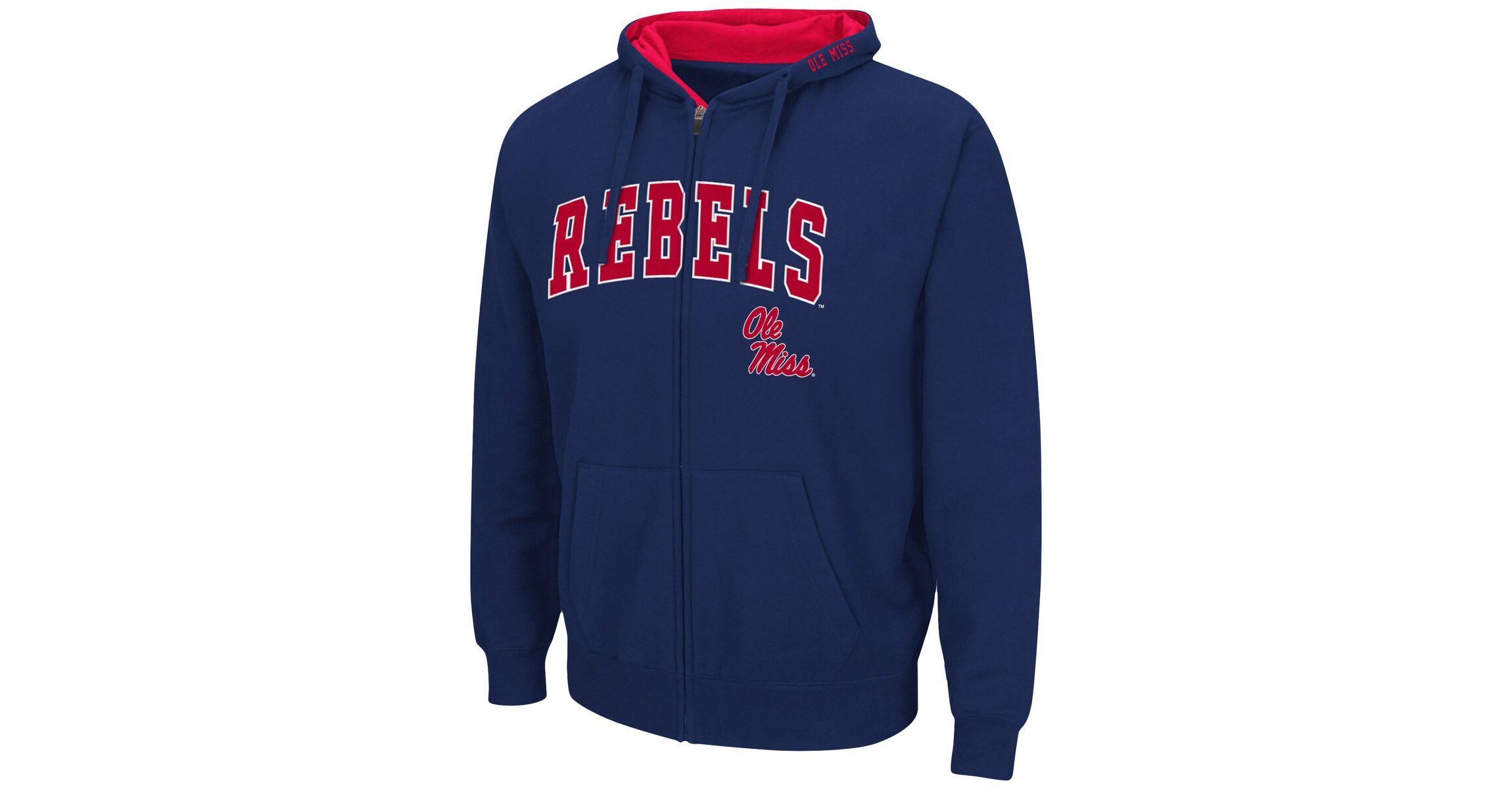 NCAA Ole Miss Rebels Arch & Logo 3.0 Full-Zip Hoodie