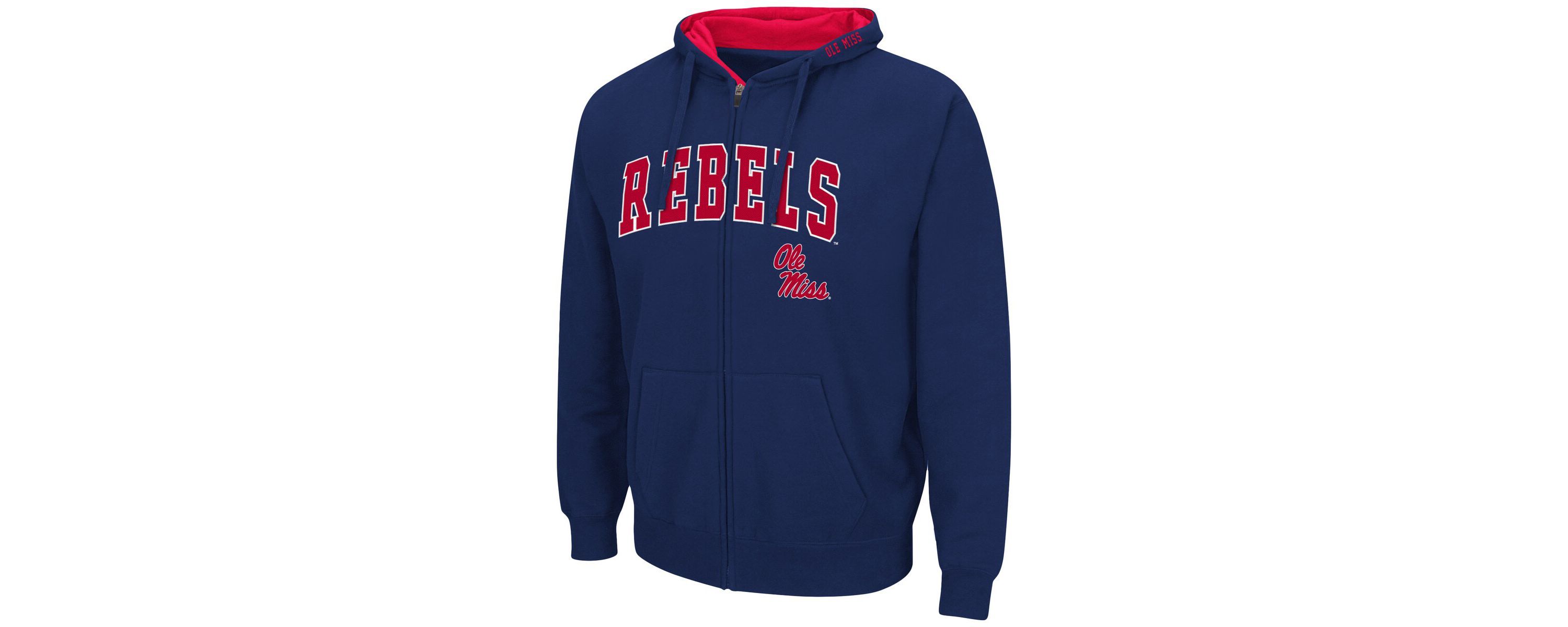 NCAA Ole Miss Rebels Arch & Logo 3.0 Full-Zip Hoodie