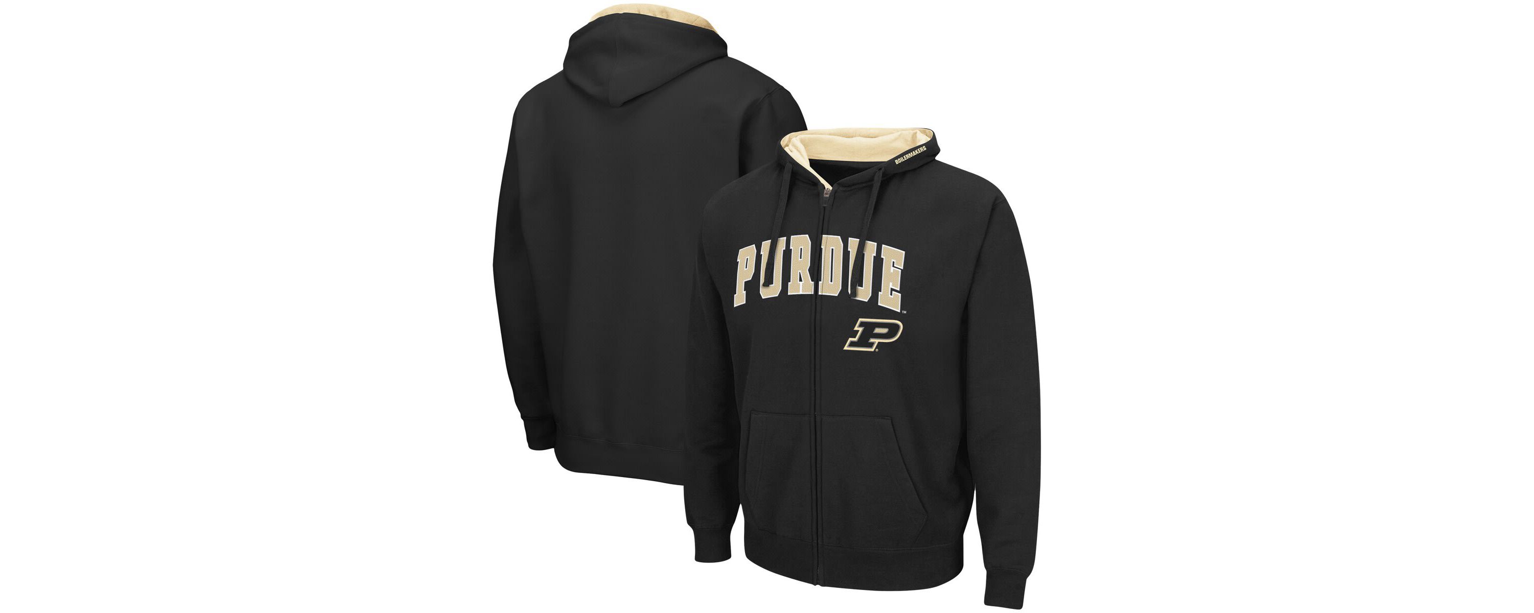 NCAA Purdue Boilermakers Arch & Logo 3.0 Full-Zip Hoodie