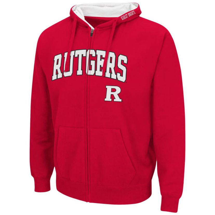 Rutgers Scarlet Knights NCAA Rutgers Knights Arch & Logo 3.0 Full-Zip Hoodie