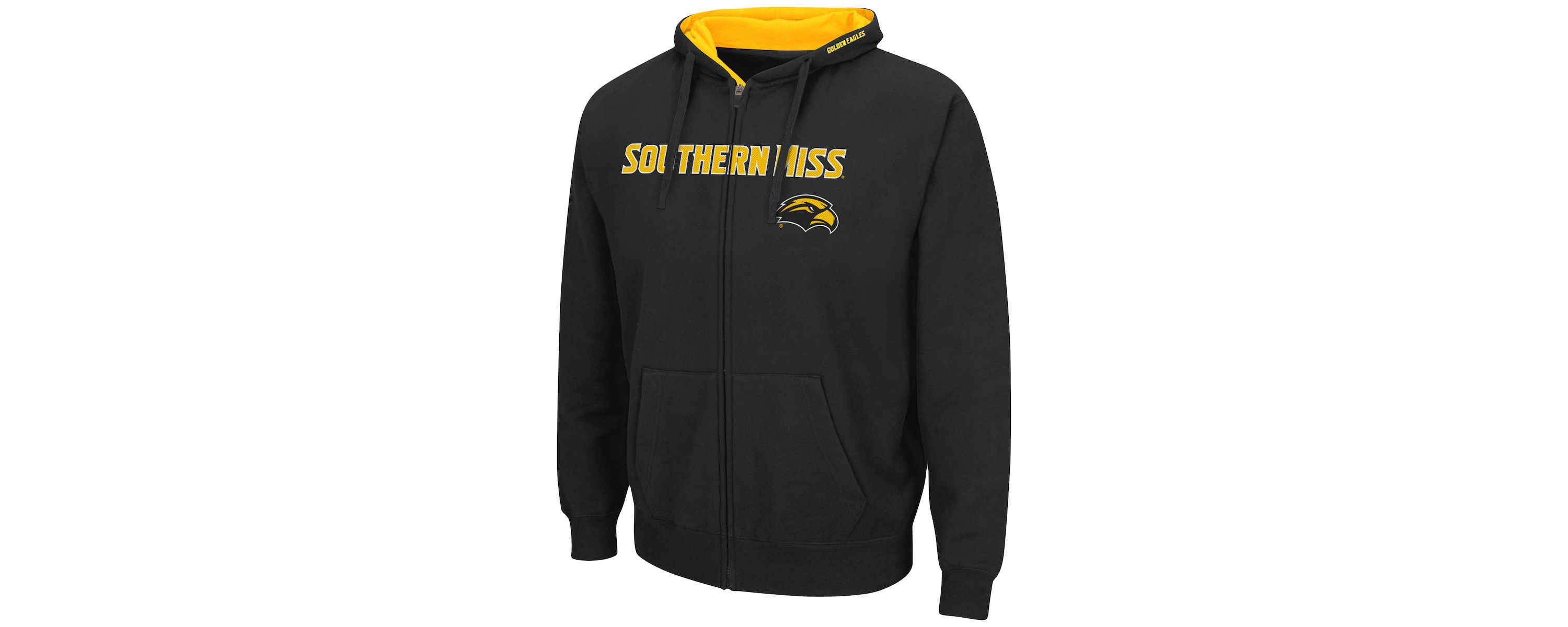 NCAA Southern Miss Golden Eagles Arch & Logo 3.0 Full-Zip Hoodie
