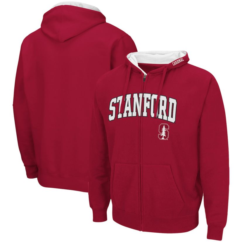 Stanford Cardinal NCAA Stanford Arch & Logo 3.0 Full-Zip Hoodie
