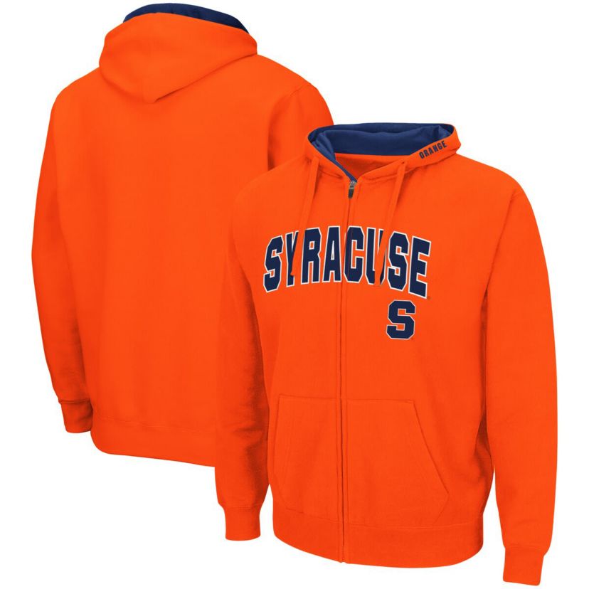 Syracuse Orange NCAA Syracuse Arch & Logo 3.0 Full-Zip Hoodie