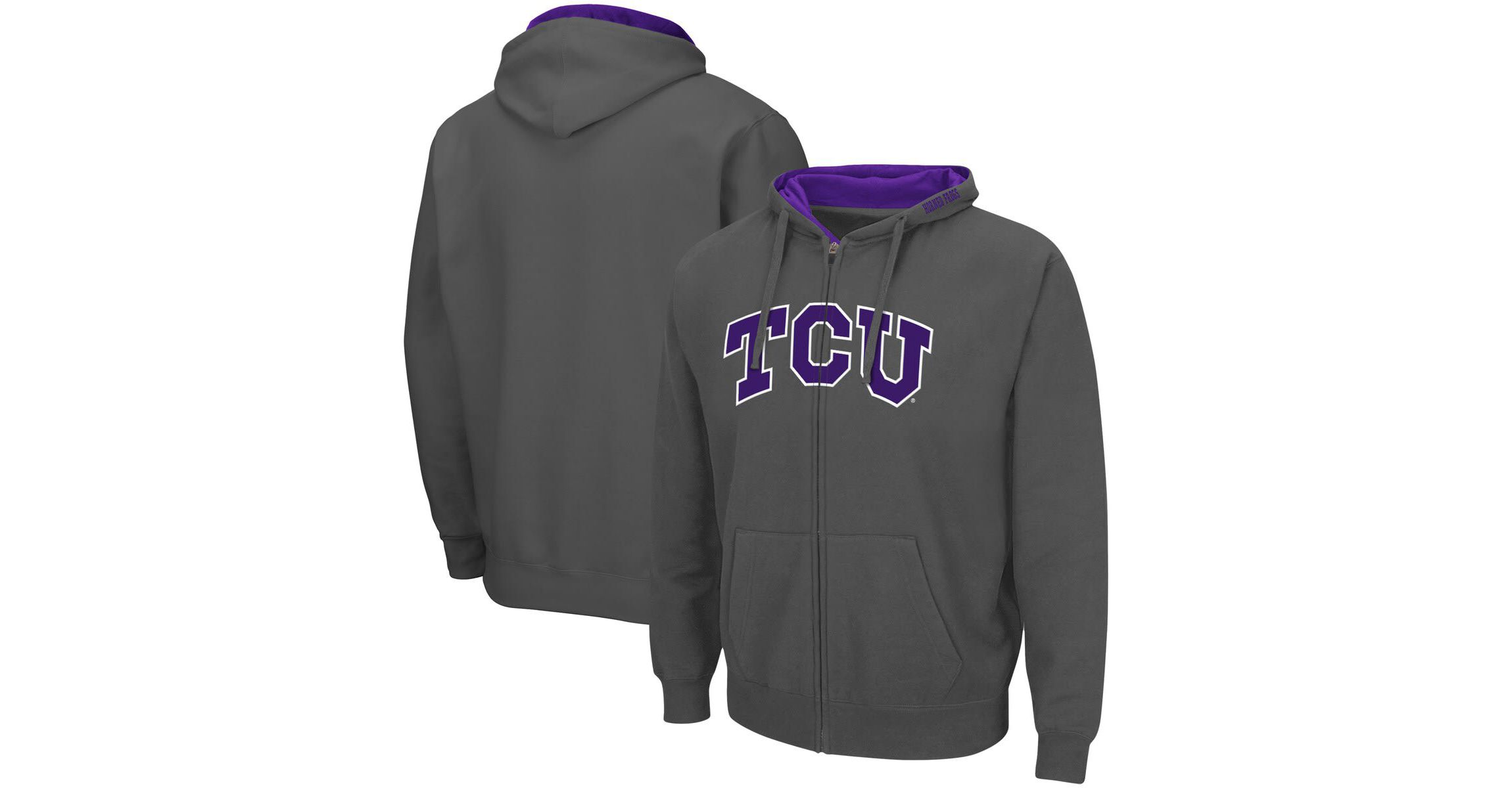 NCAA TCU Horned Frogs Arch & Logo 3.0 Full-Zip Hoodie