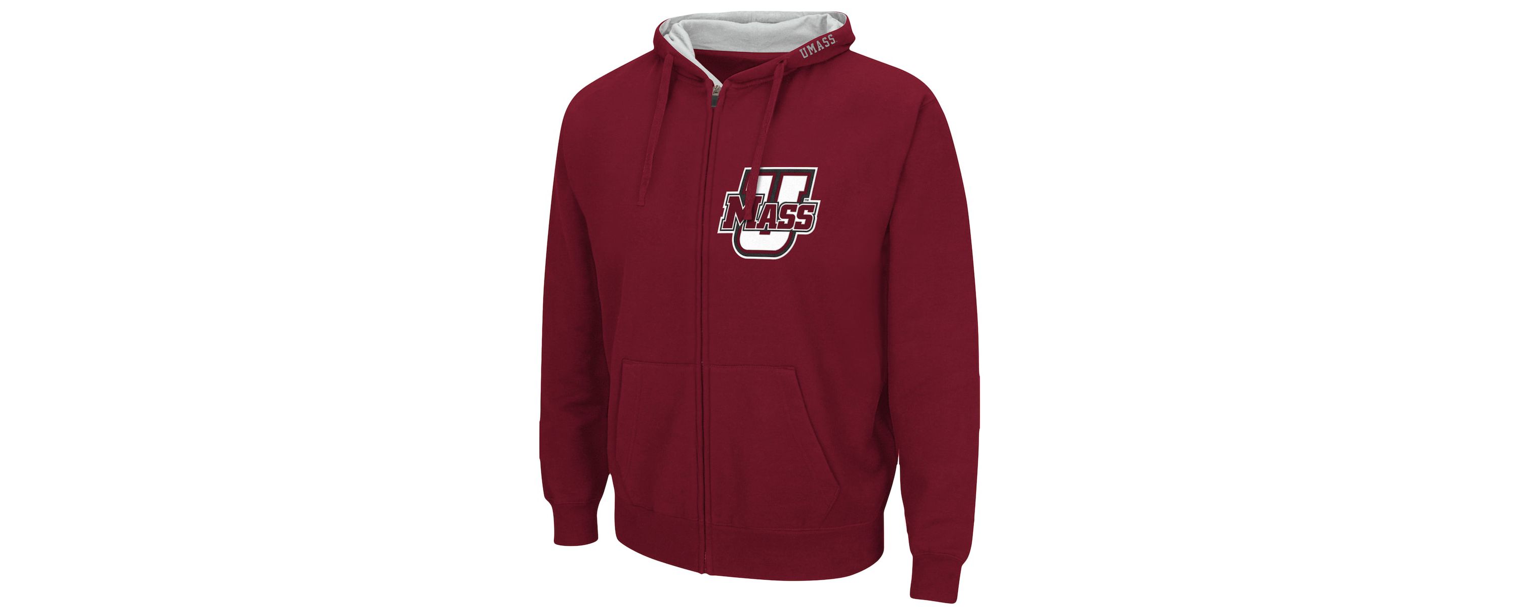 NCAA UMass Minutemen Arch & Logo 3.0 Full-Zip Hoodie