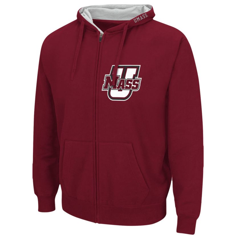 NCAA UMass Minutemen Arch & Logo 3.0 Full-Zip Hoodie