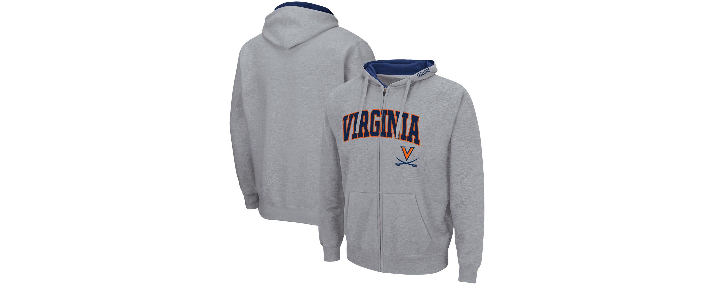 NCAA ed Virginia Cavaliers Arch & Logo 3.0 Full-Zip Hoodie
