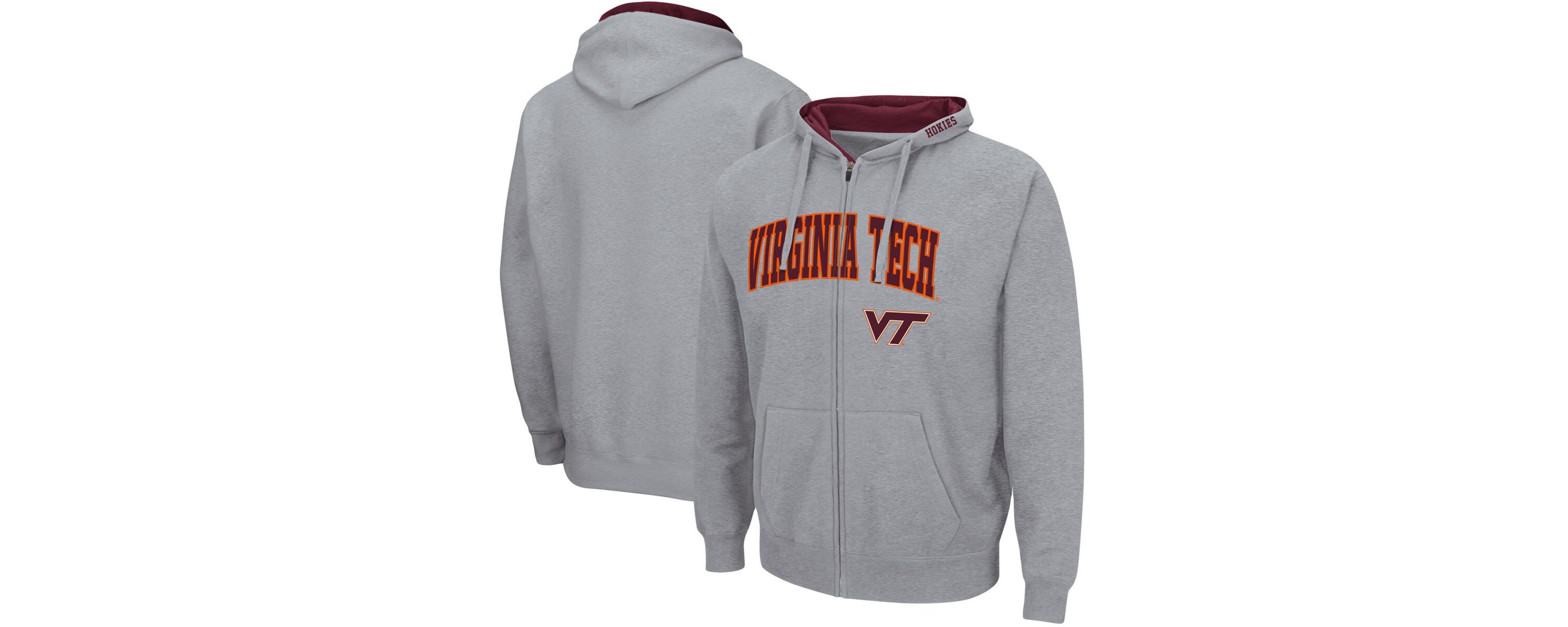 NCAA ed Virginia Tech Hokies Arch & Logo 3.0 Full-Zip Hoodie