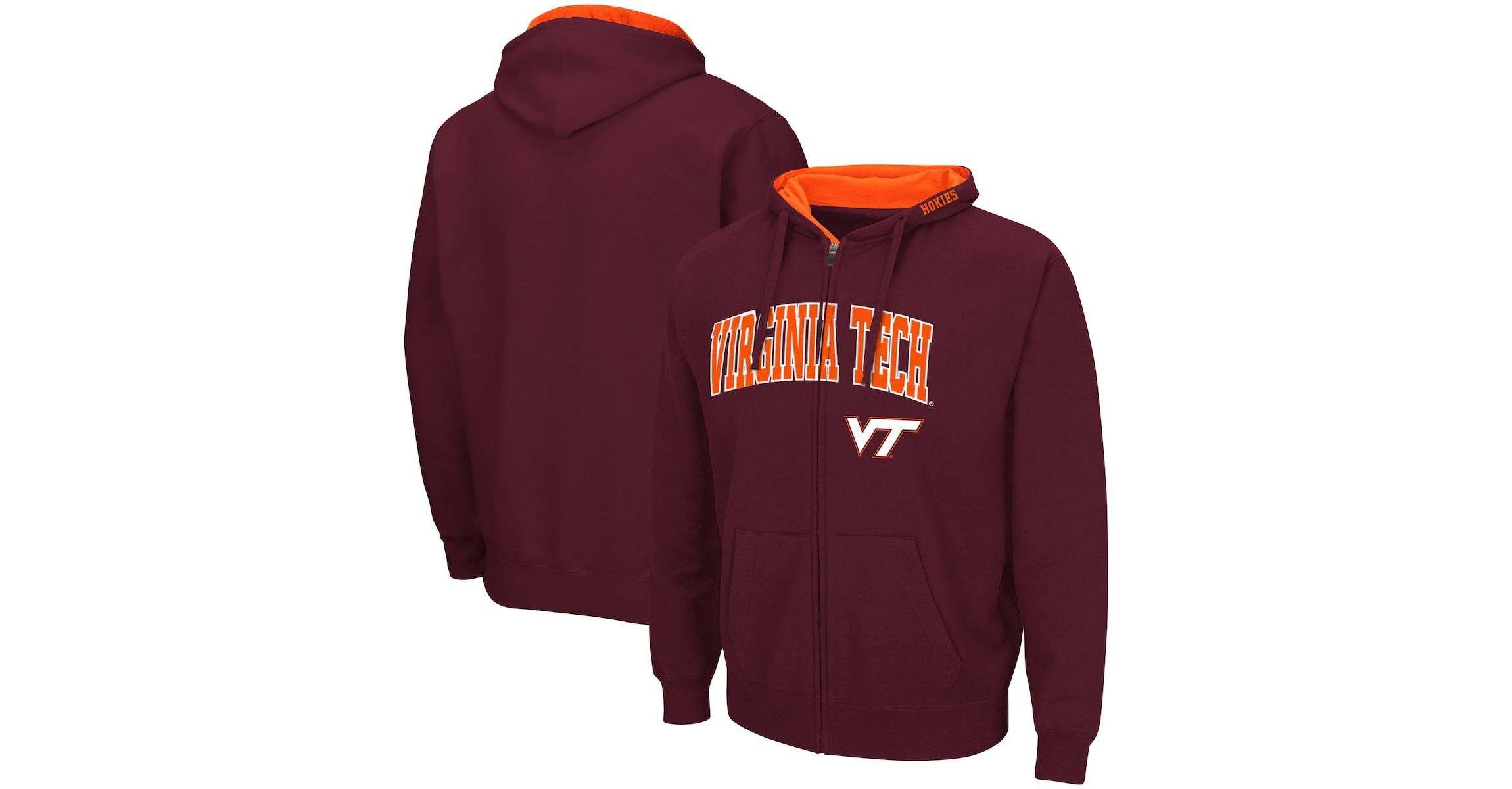 NCAA Virginia Tech Hokies Arch & Logo 3.0 Full-Zip Hoodie