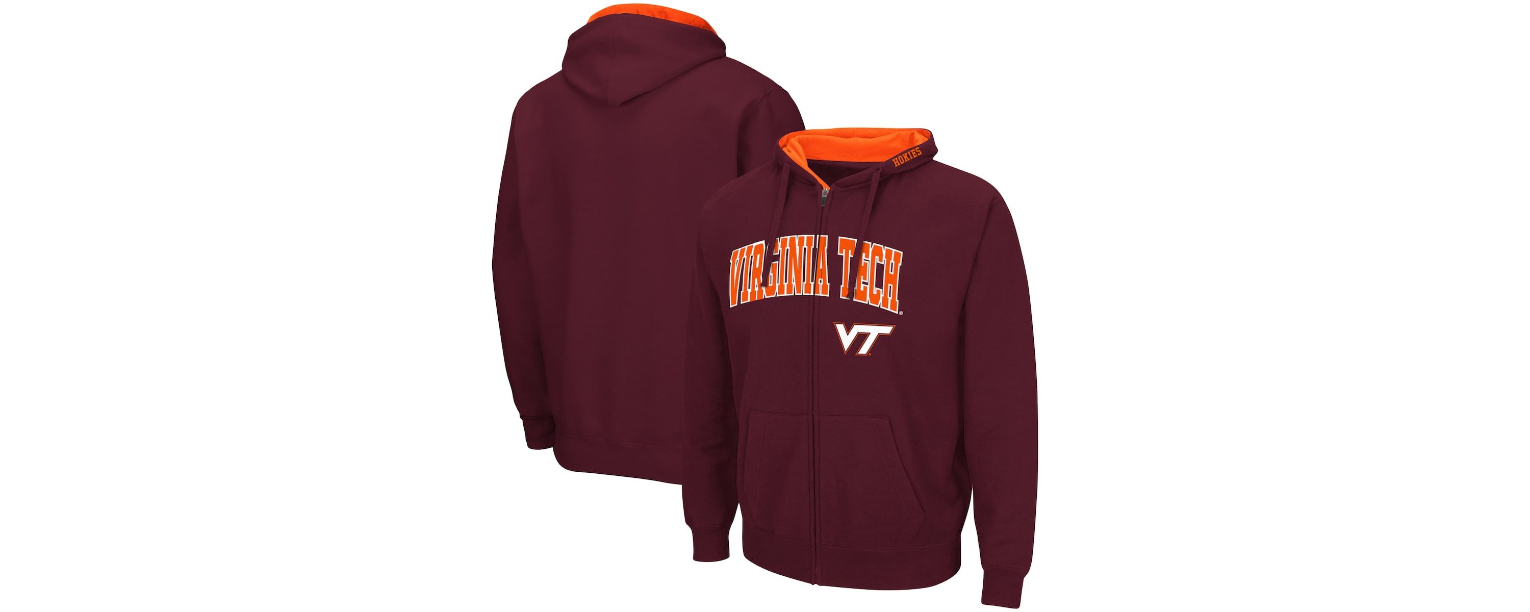 NCAA Virginia Tech Hokies Arch & Logo 3.0 Full-Zip Hoodie