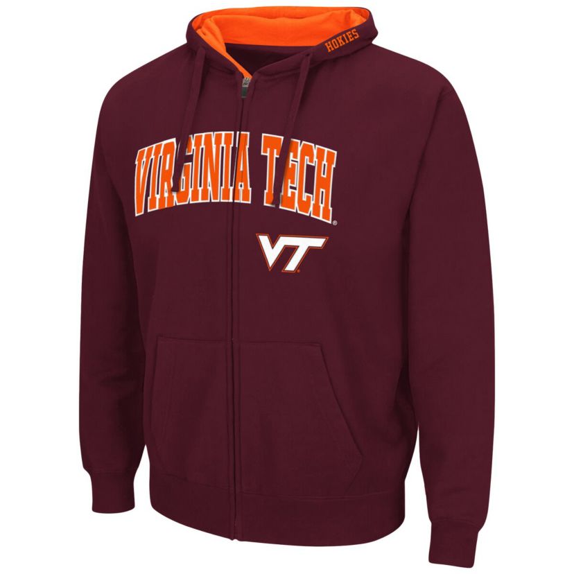 NCAA Virginia Tech Hokies Arch & Logo 3.0 Full-Zip Hoodie