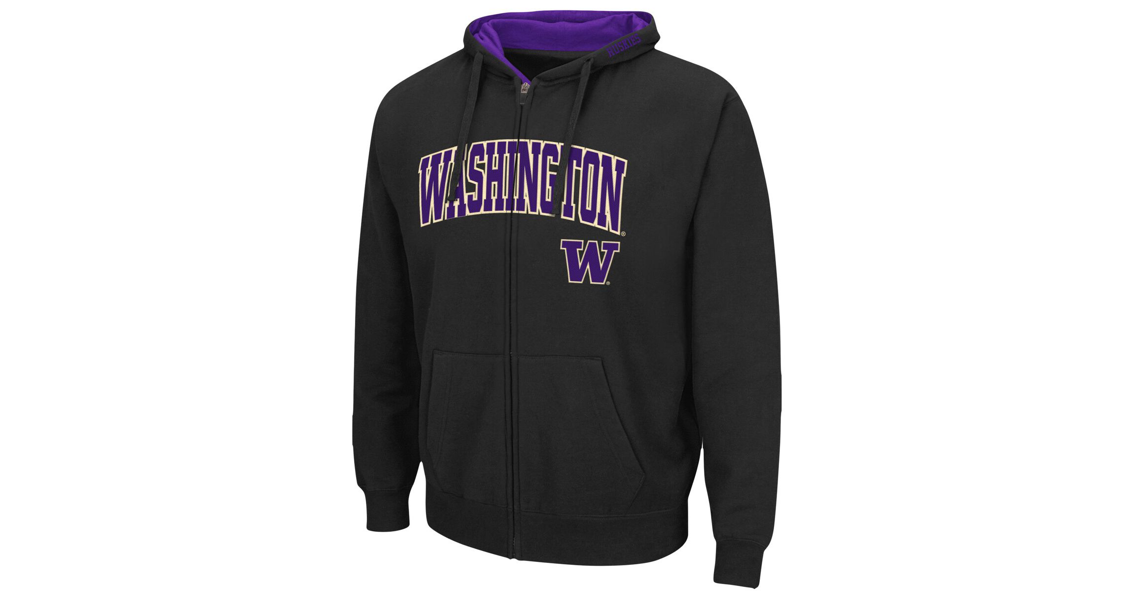 NCAA Washington Huskies Arch & Logo 3.0 Full-Zip Hoodie