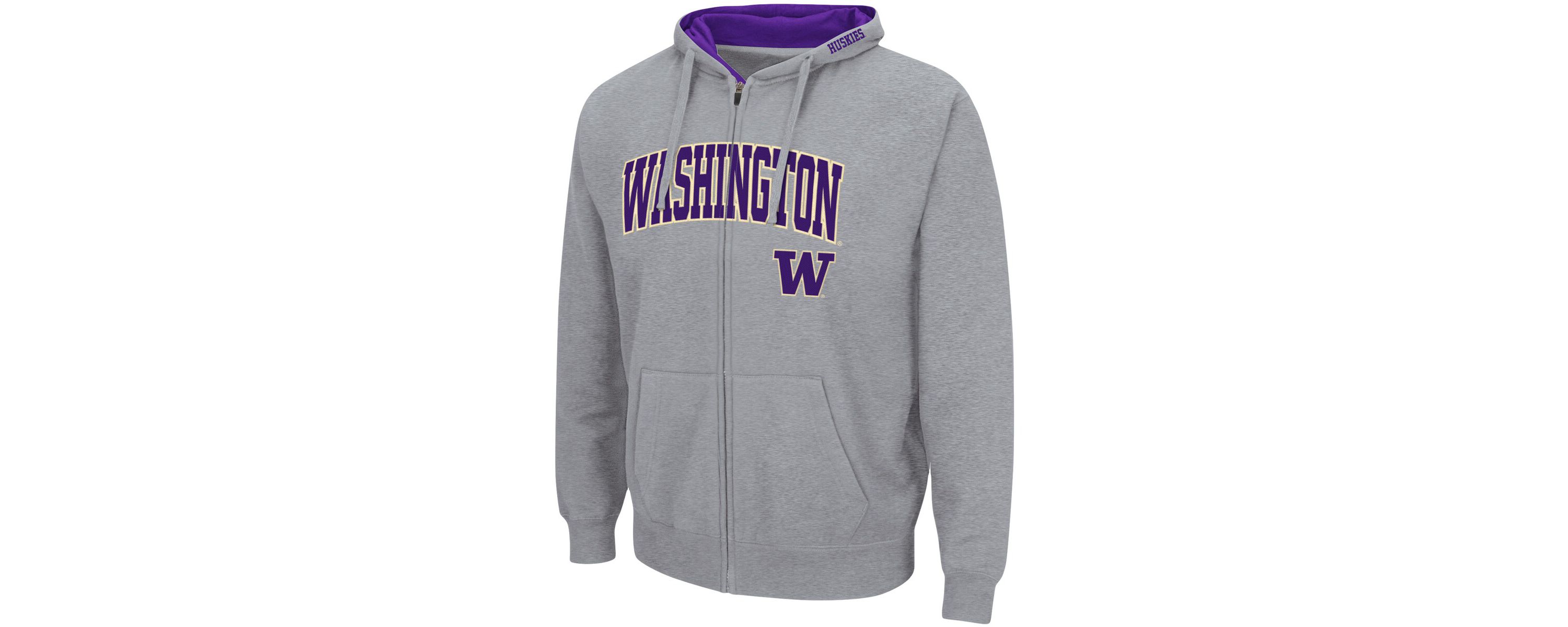 NCAA ed Washington Huskies Arch & Logo 3.0 Full-Zip Hoodie